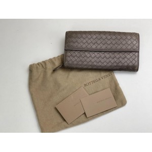 BOTTEGA VENETA INTRECCIATO NAPPA CONTINENTAL LONG BIFOLD WALLET BOTTEGA VENETA INTRECCIATO NAPPA CONTINENTAL LONG BIFOLD WALLET